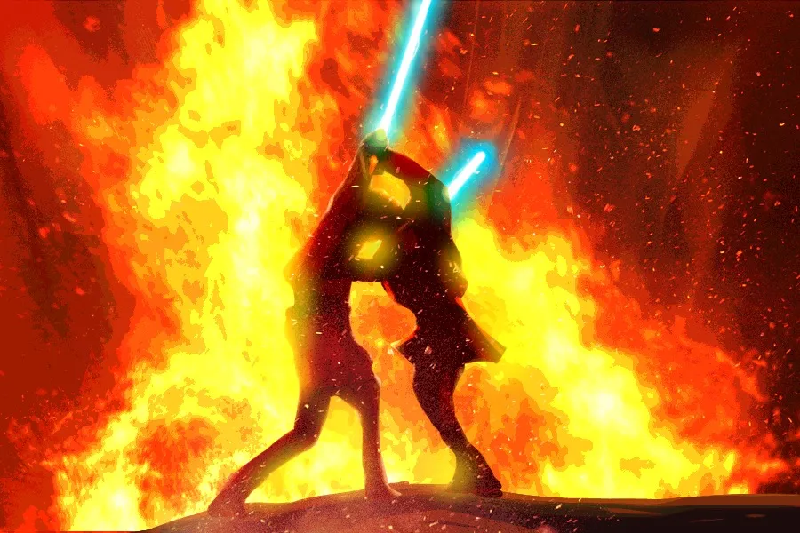 Star Wars - Battle of Mustafar Hueforge 200x200
