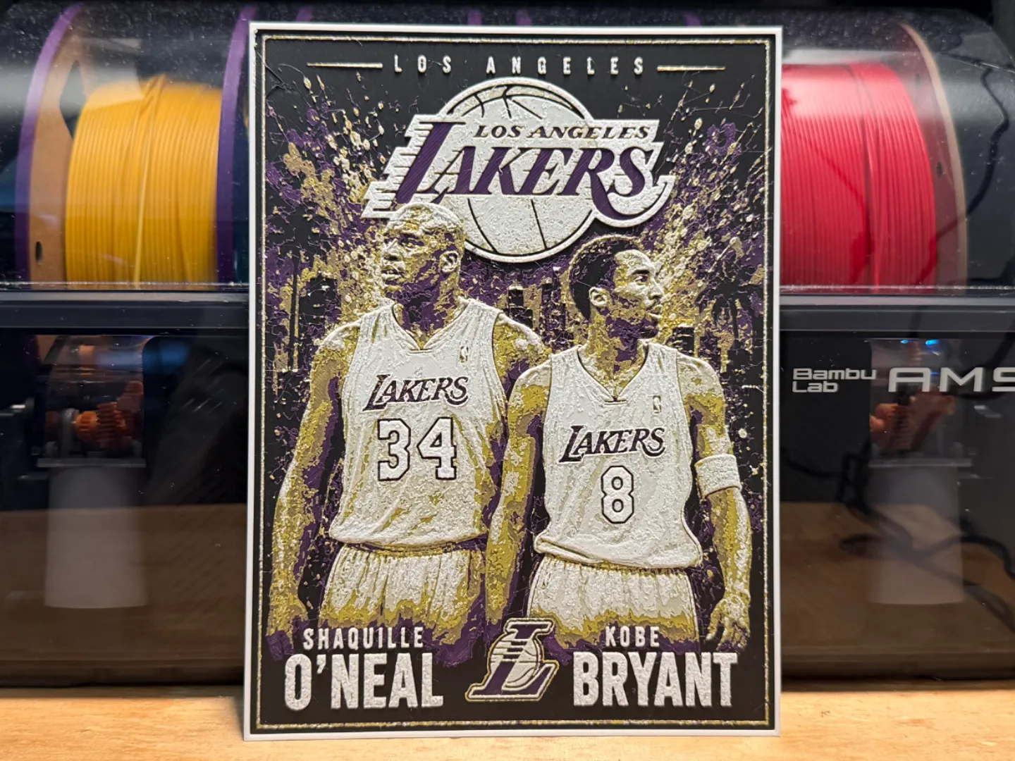 Kobe and Shaq Poster HueForge
