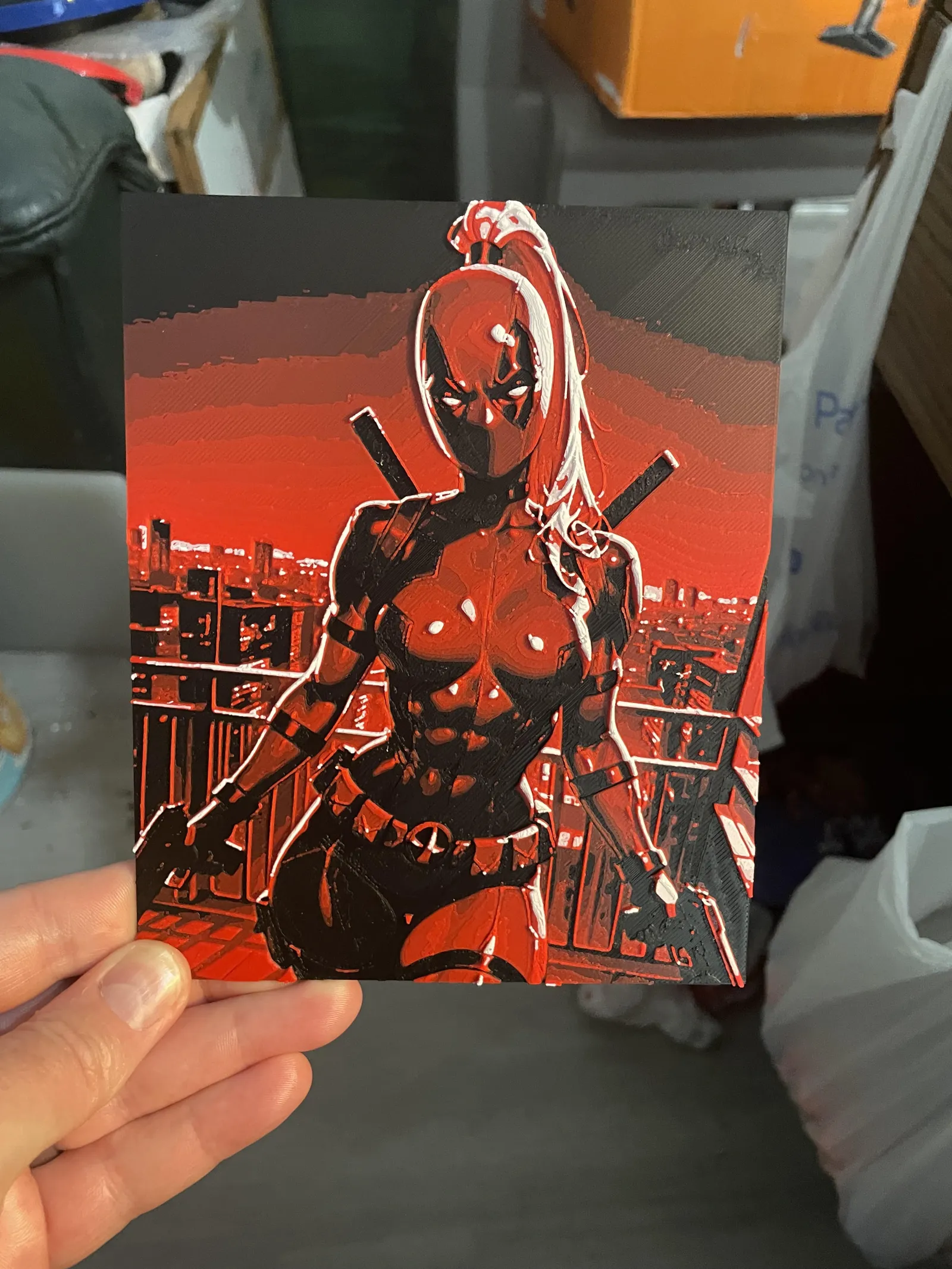 Female DeadPool Hueforge