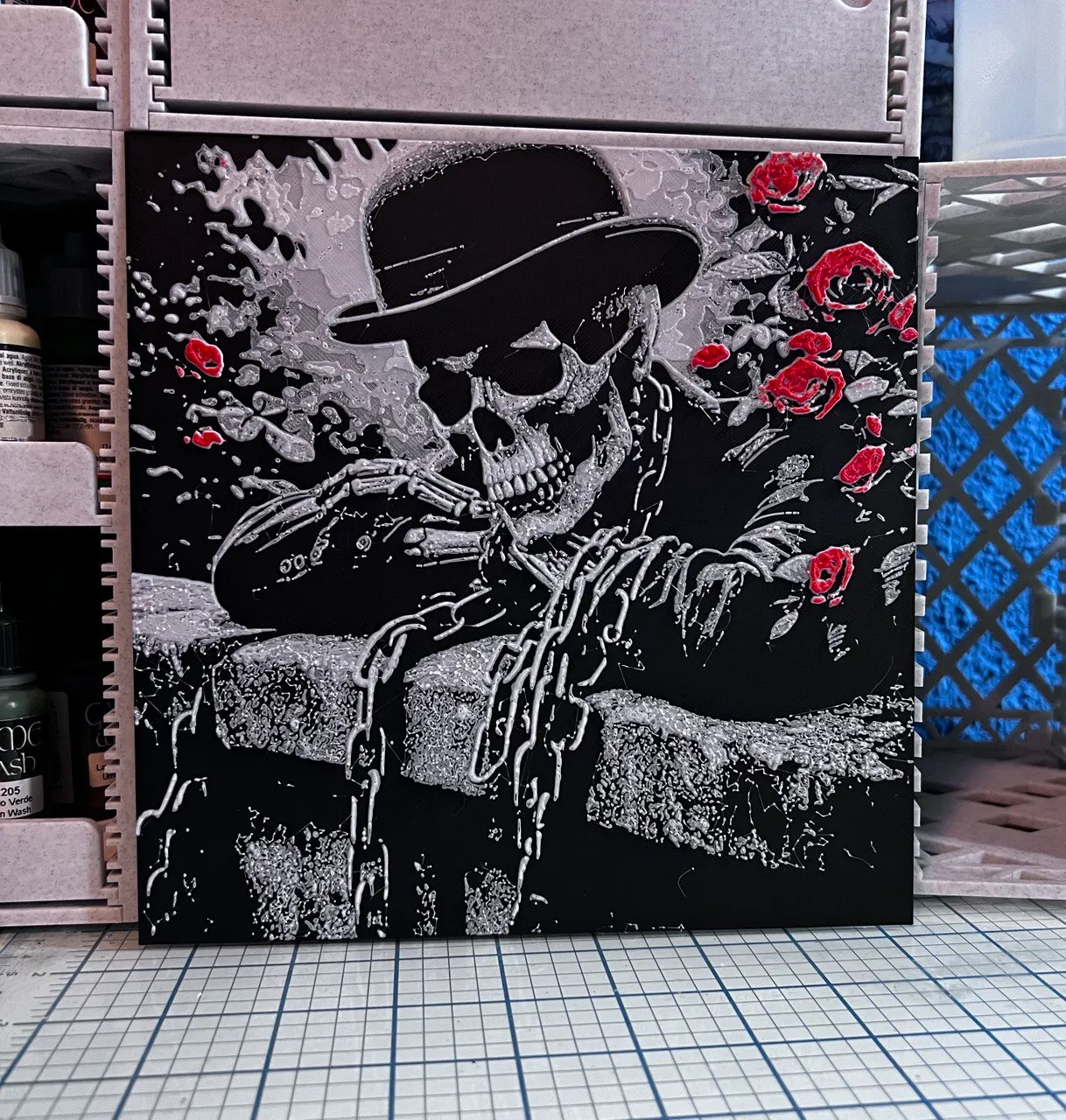 skull rose hueforge