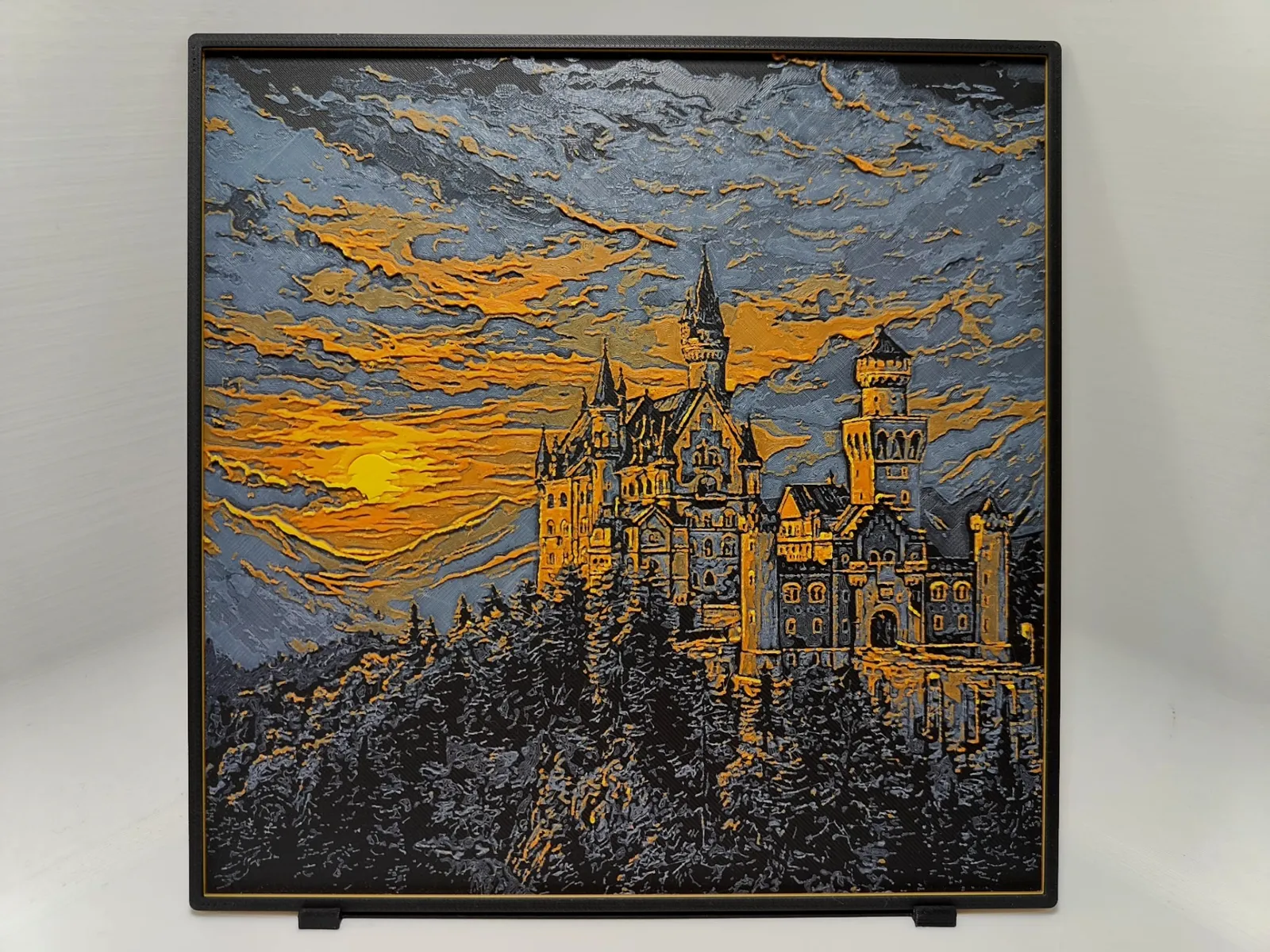 Neuschwanstein Castle Sunset - Hueforge