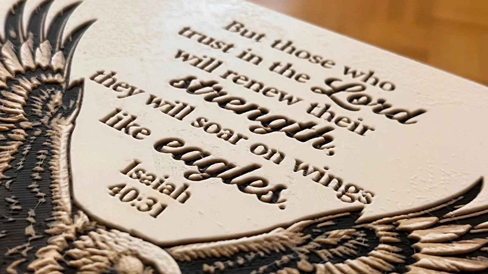 Isaiah 40:31 Bible Verse - HueForge Art (DE & EN)