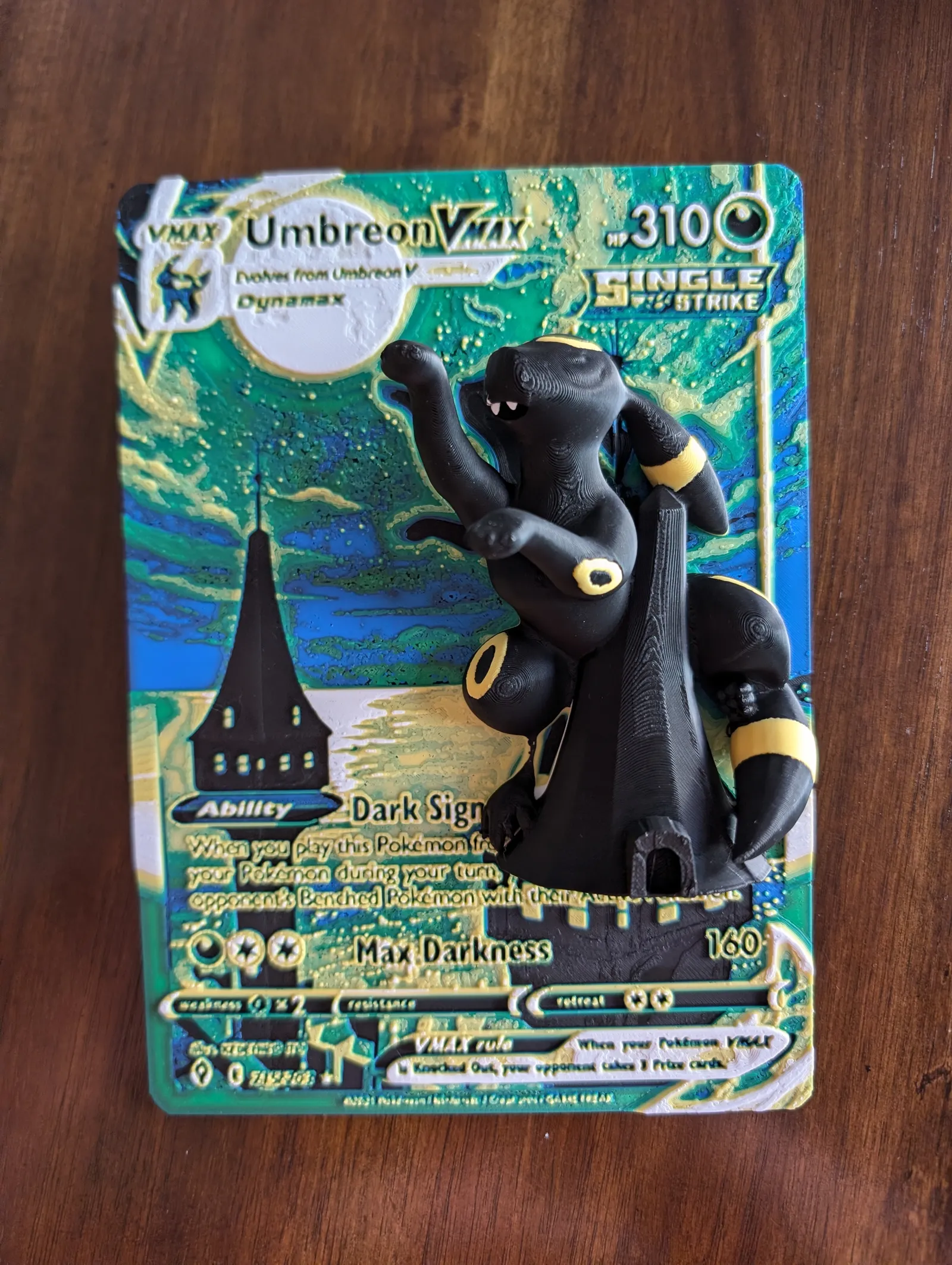 Umbreon vMax Oversized 3d Pokemon Card