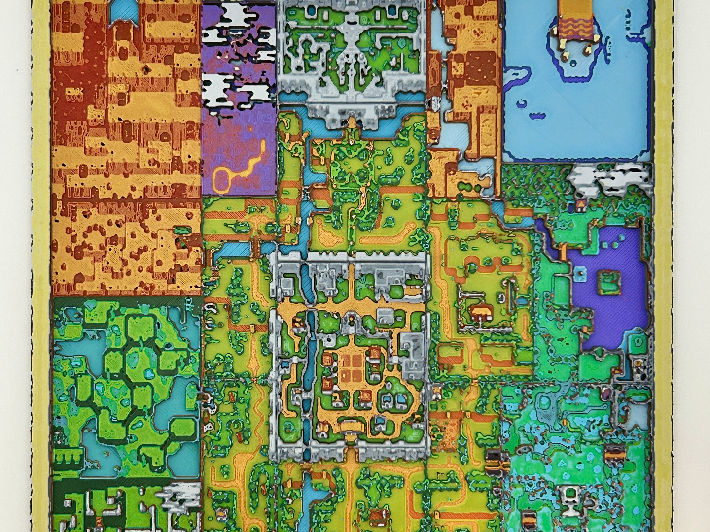 The Minish Cap Hyrule World Map HueForge