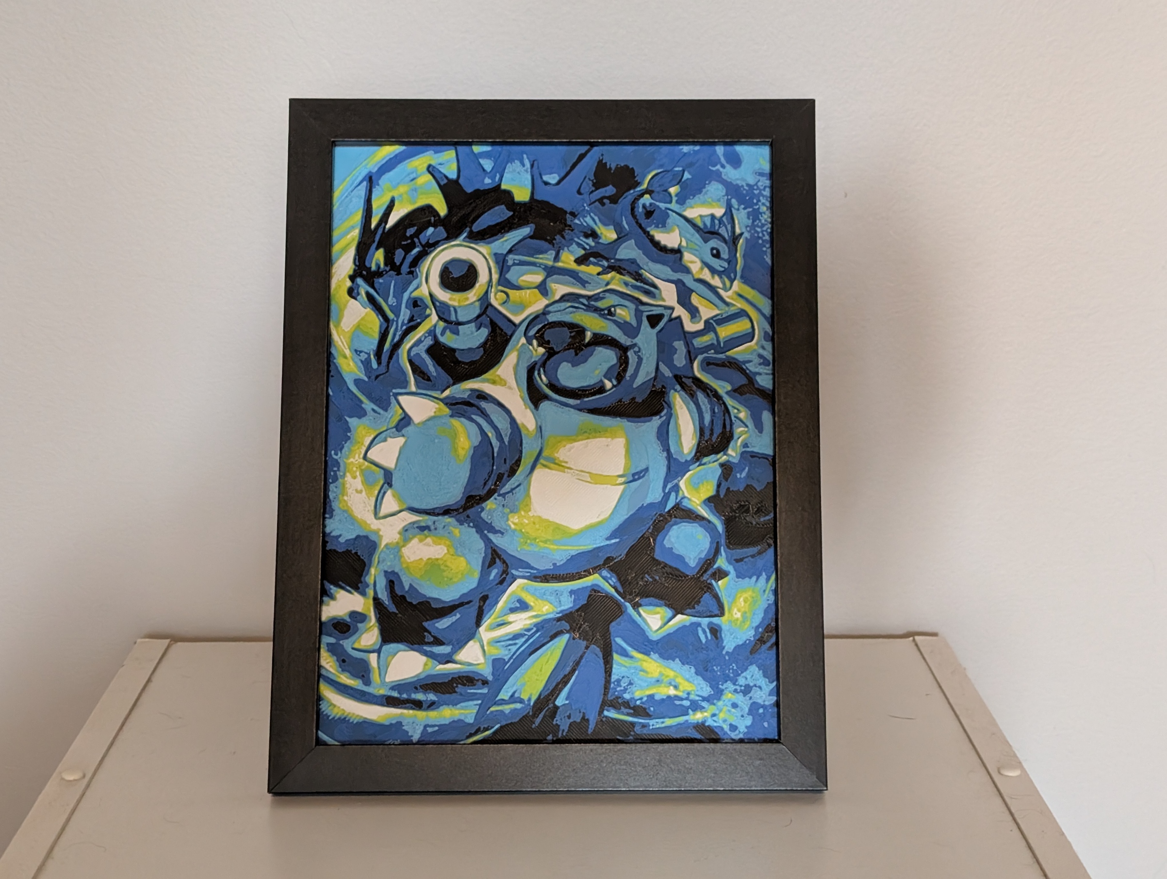 Blastoise Ex Pokemon Hueforge Multicolor 3D Decor