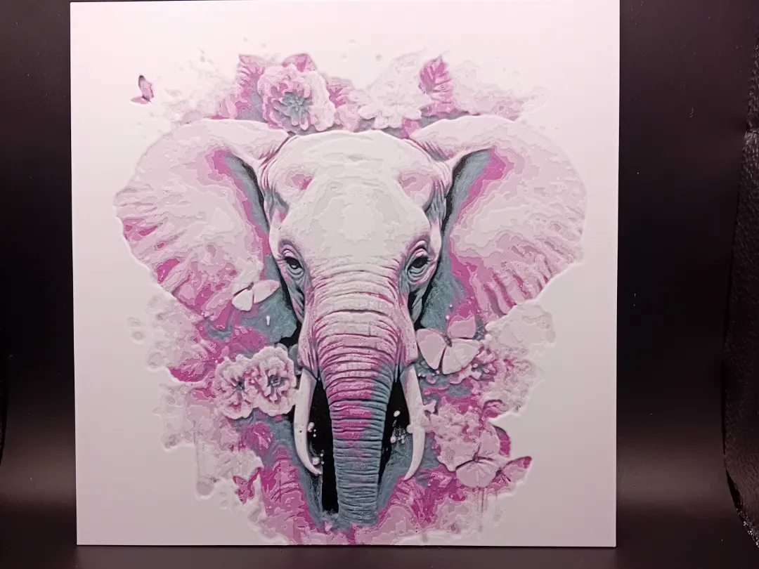 Elephant hueforge-hue forge of majestic elephant