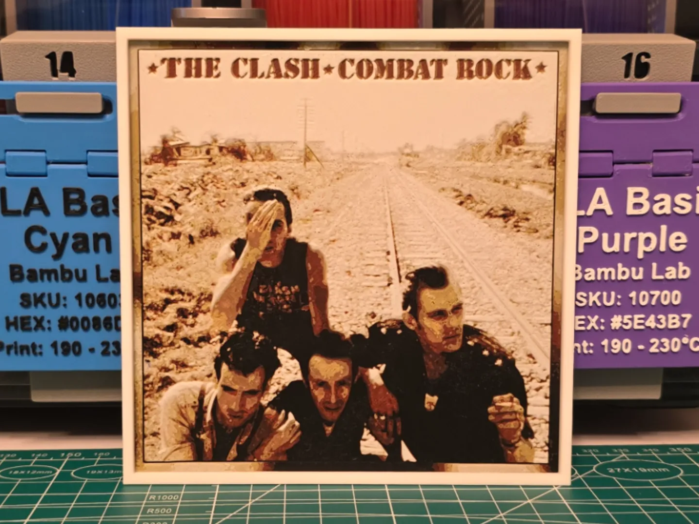 The Clash "Combat Rock" Album - Hueforge Art