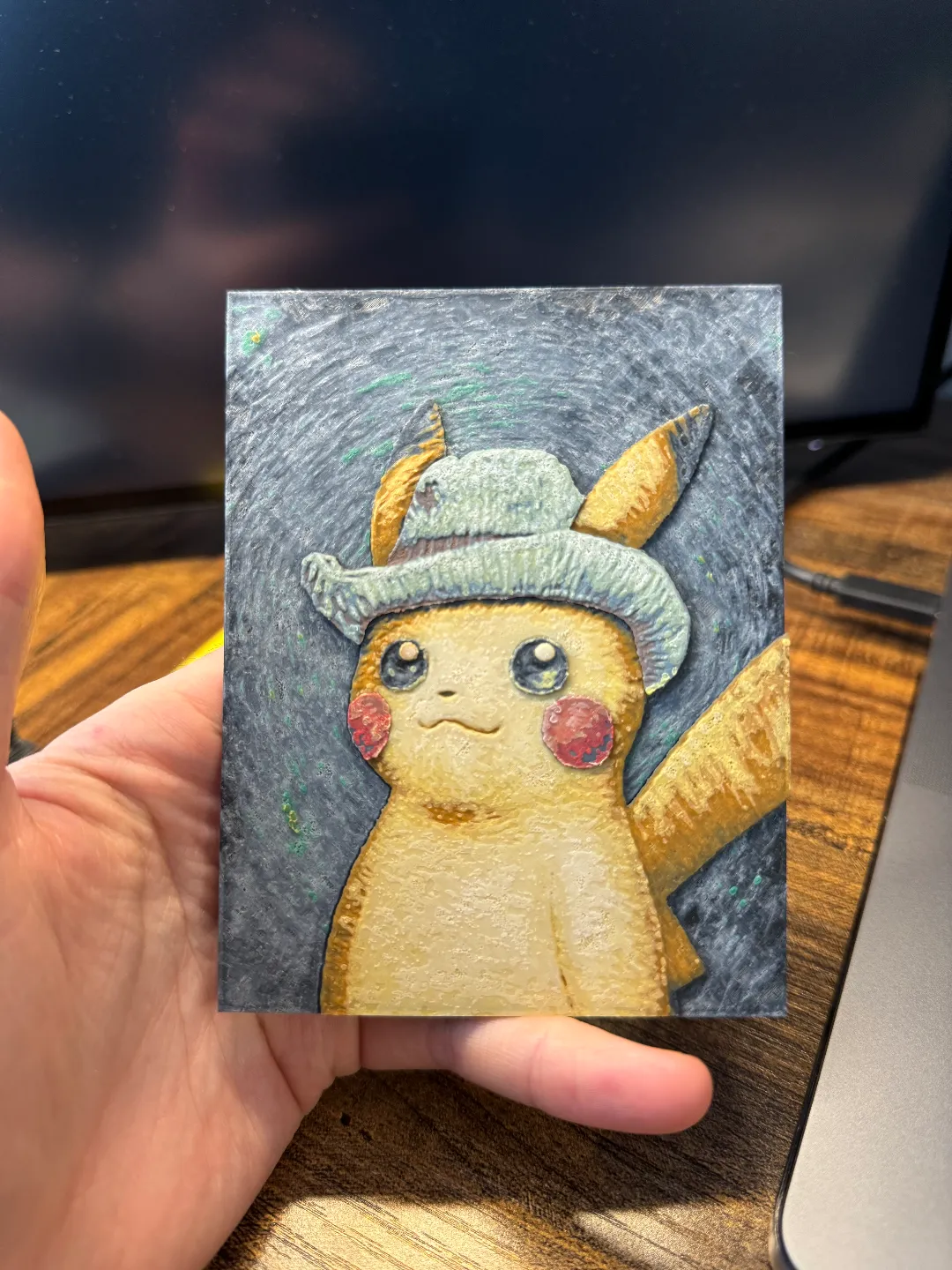 Van Gogh Pikachu - HueForge