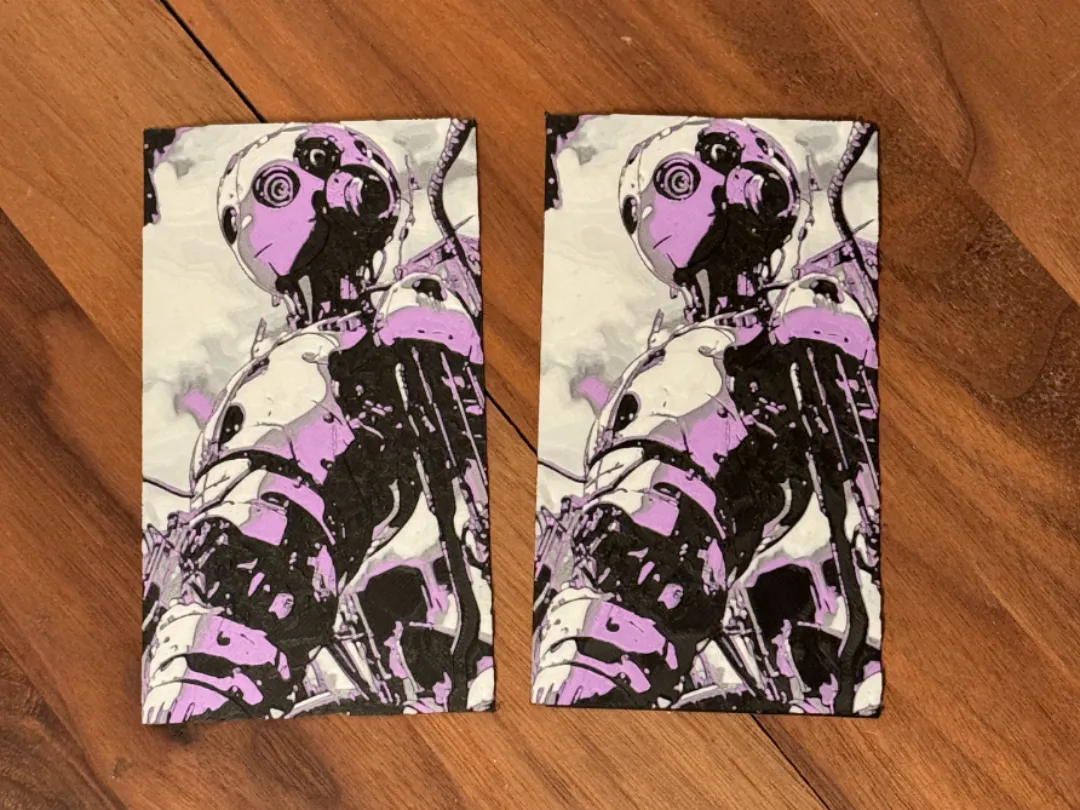 AI Cyborg 2D Art Hue Forge