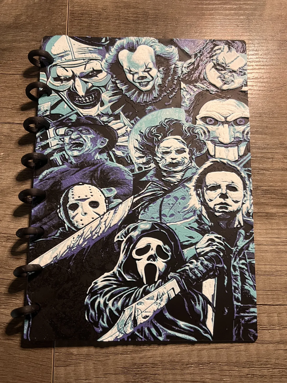 Horror hue forge A5 notebook cover disc bound