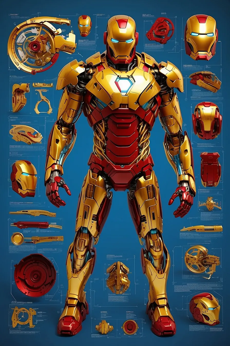 Ironman Parts HueForge 6 Colors