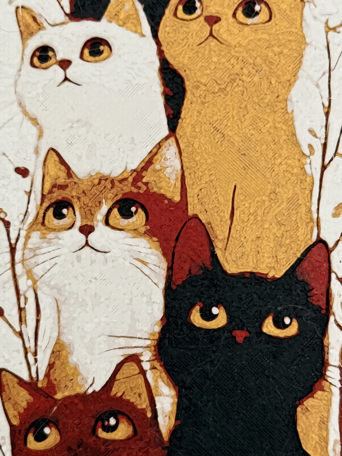 Curious Cat Bookmark Hueforge