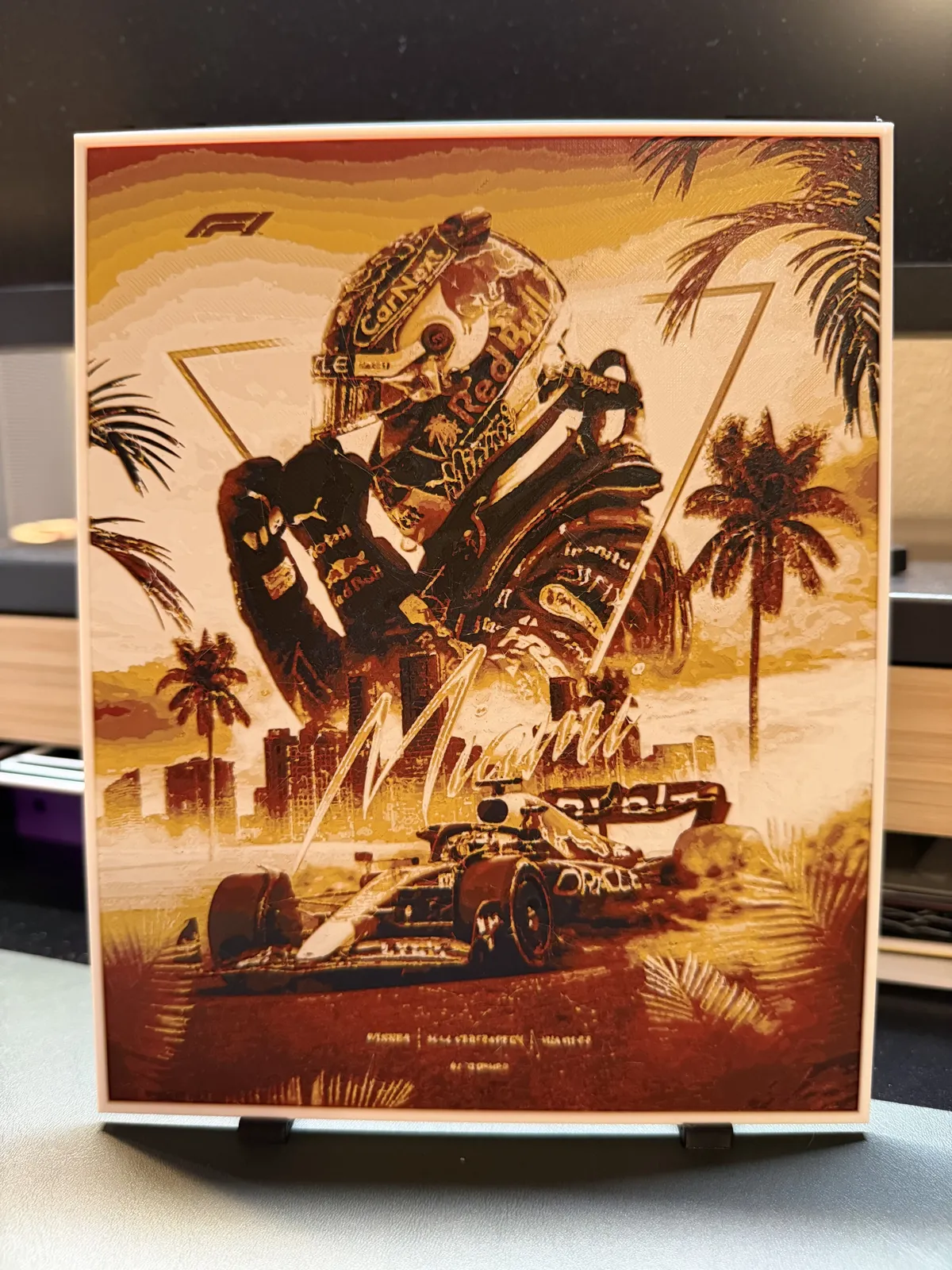 Max Verstappen Miami HueForge