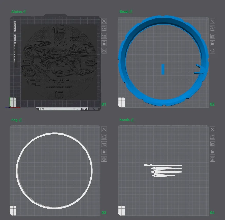 Alpine F1 Team Wall Clock (HueForge), F1, formula