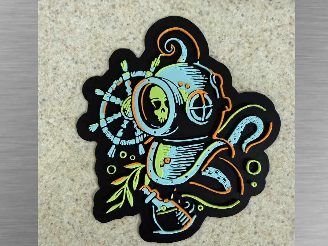 Tiki Art -Deep Trouble Cutout
