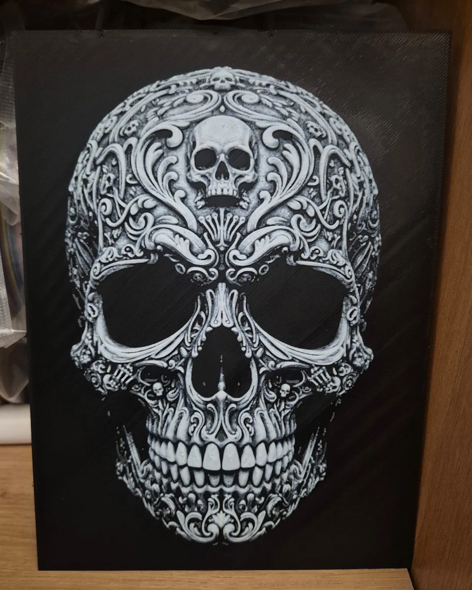 skull pattern hueforge