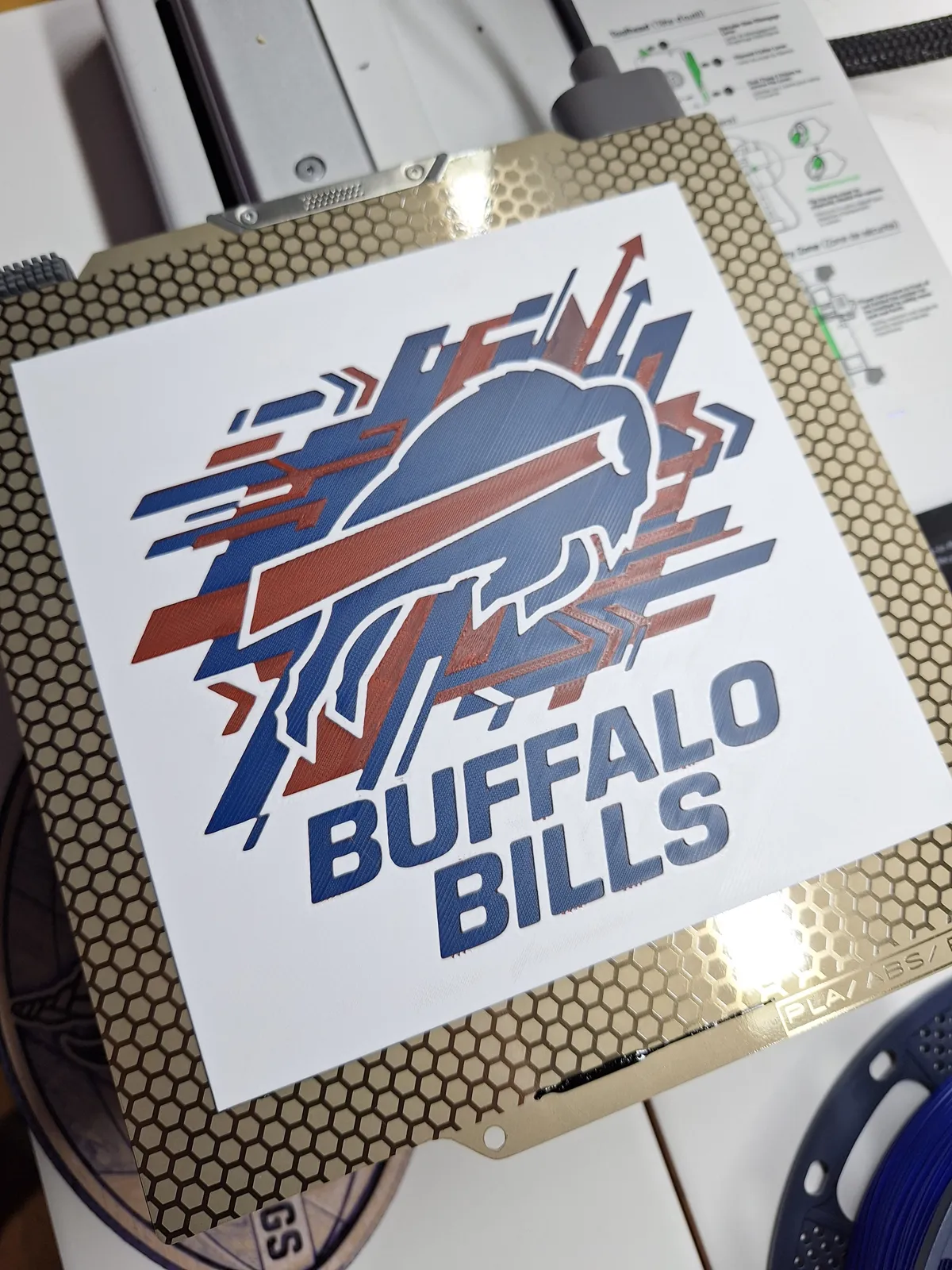 Buffalo Bills Logo - Hueforge Wall Art