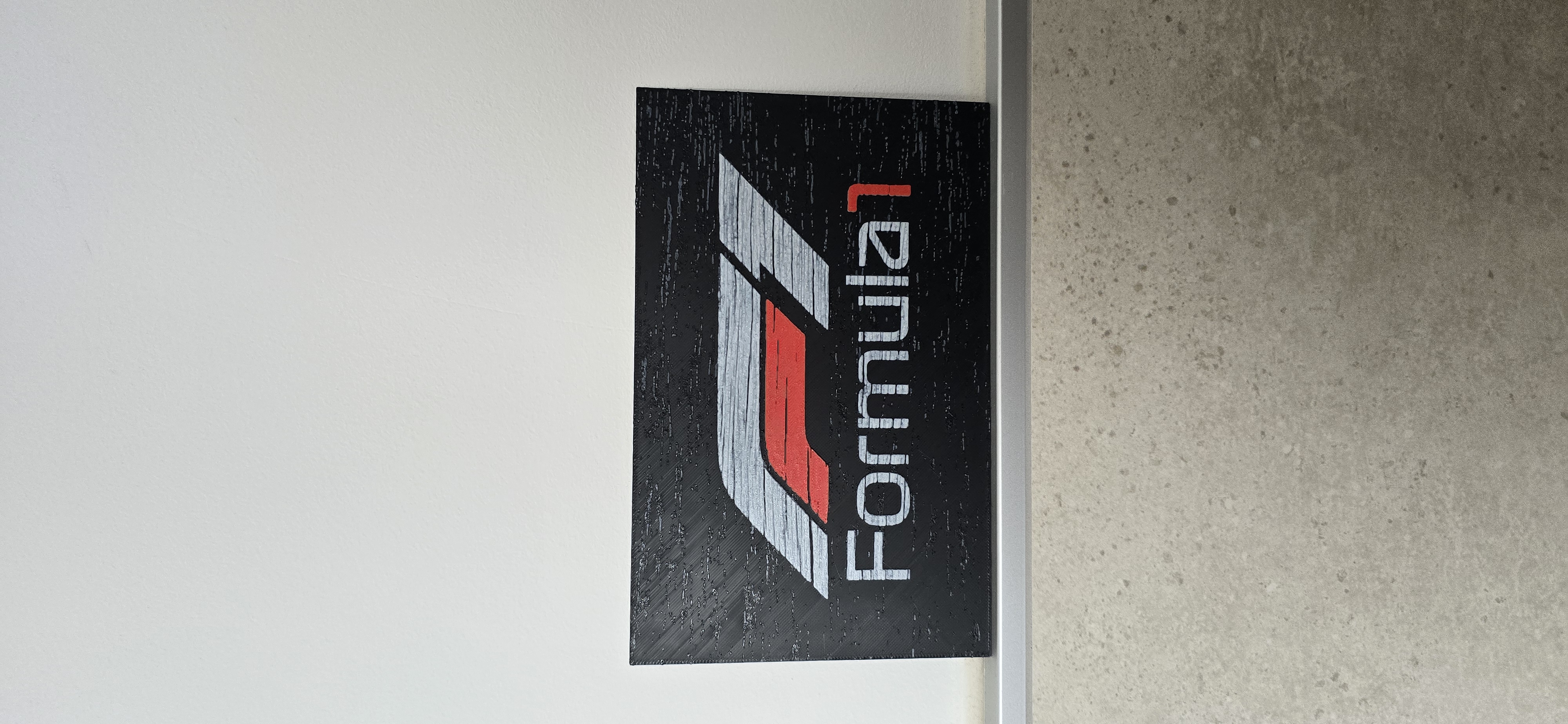 F1 Logo Hueforge