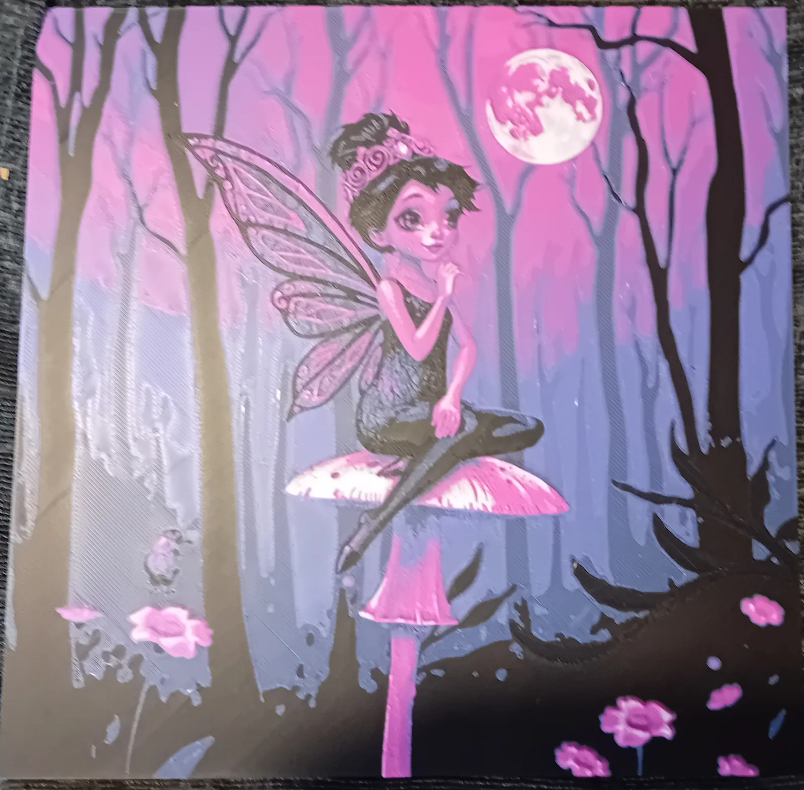 Fairy at night hueforge-hue forge of cute fairy