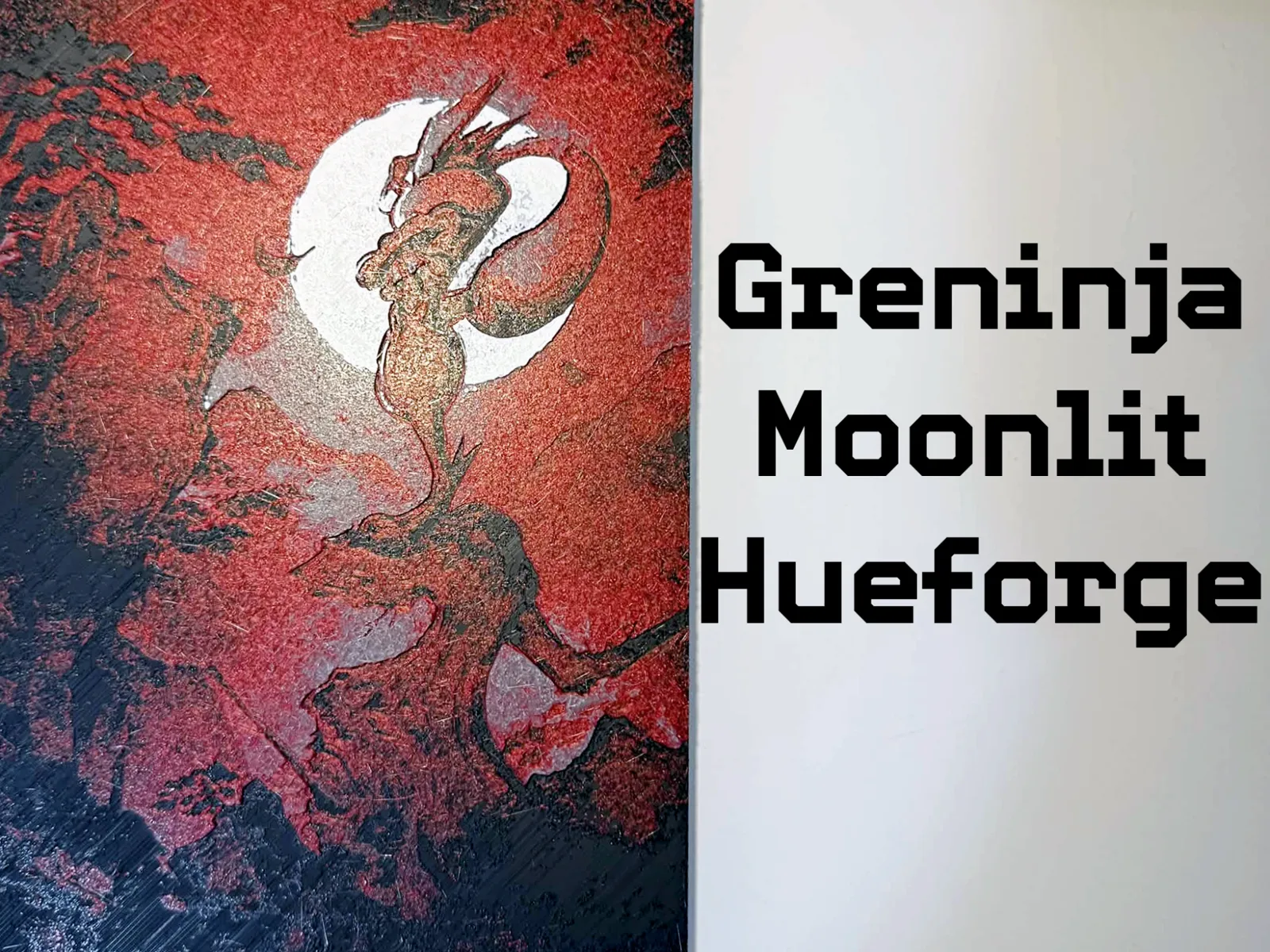 Greninja Moonlit Multicolor Hueforge