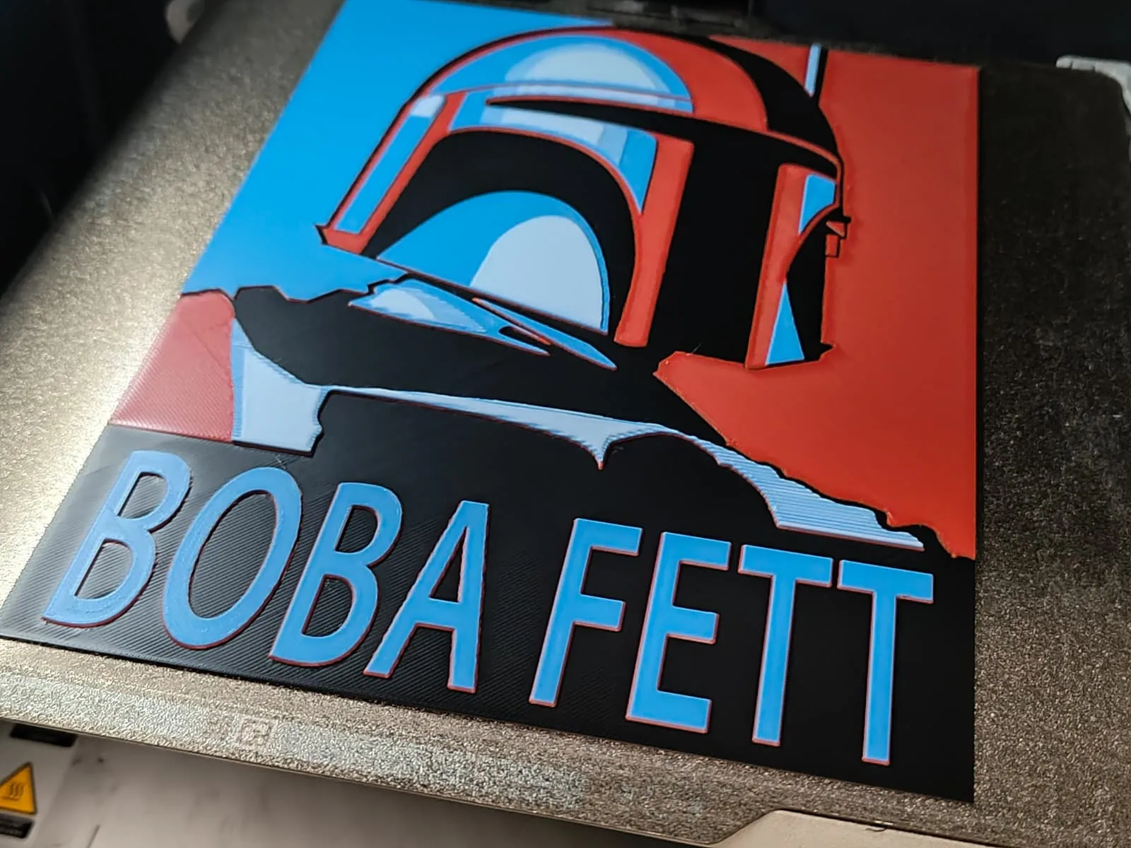 Inspered by Boba Fett 3D picture 18x24* Hueforge