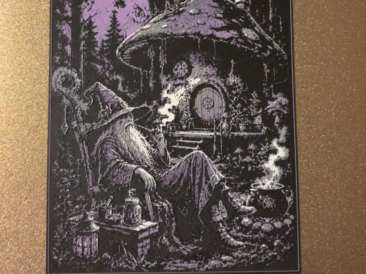 The Wizard´s Retreat / HueForge Wall Art