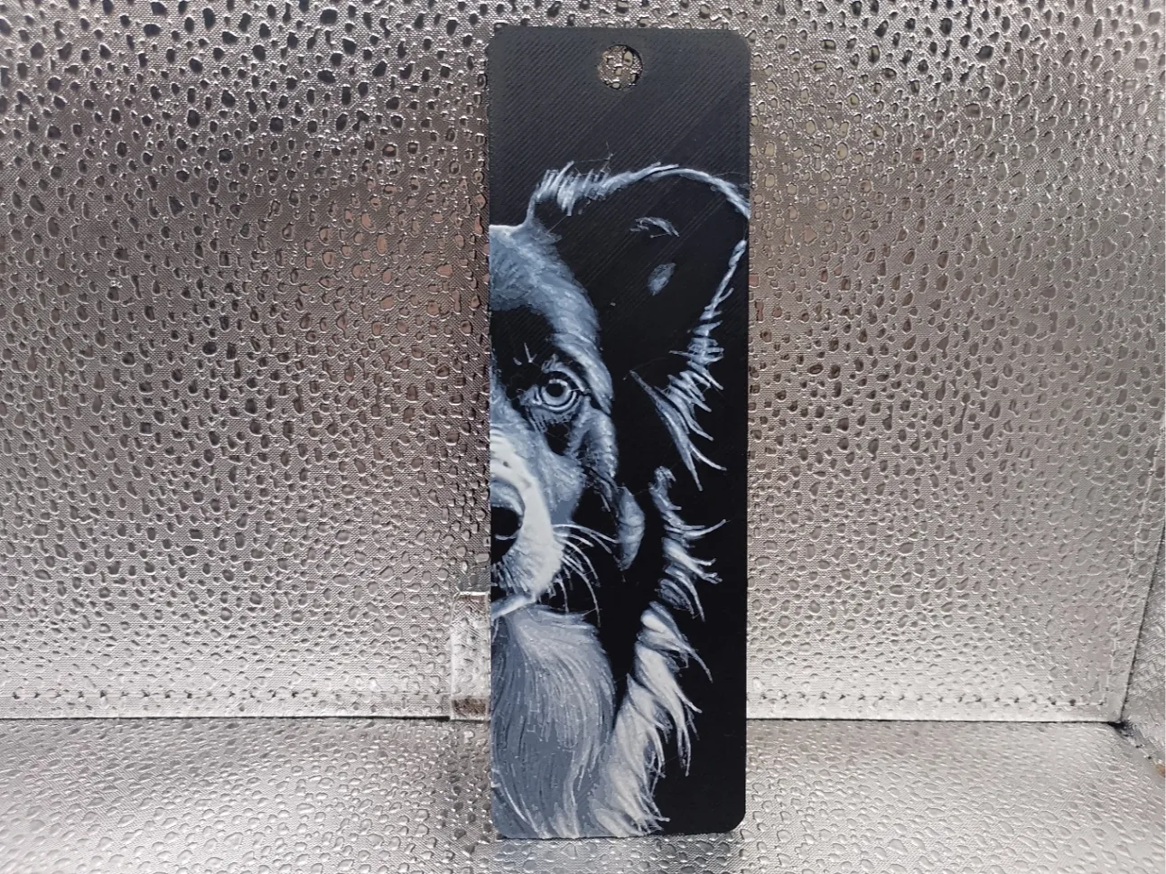 Border Collie Bookmark hueforge