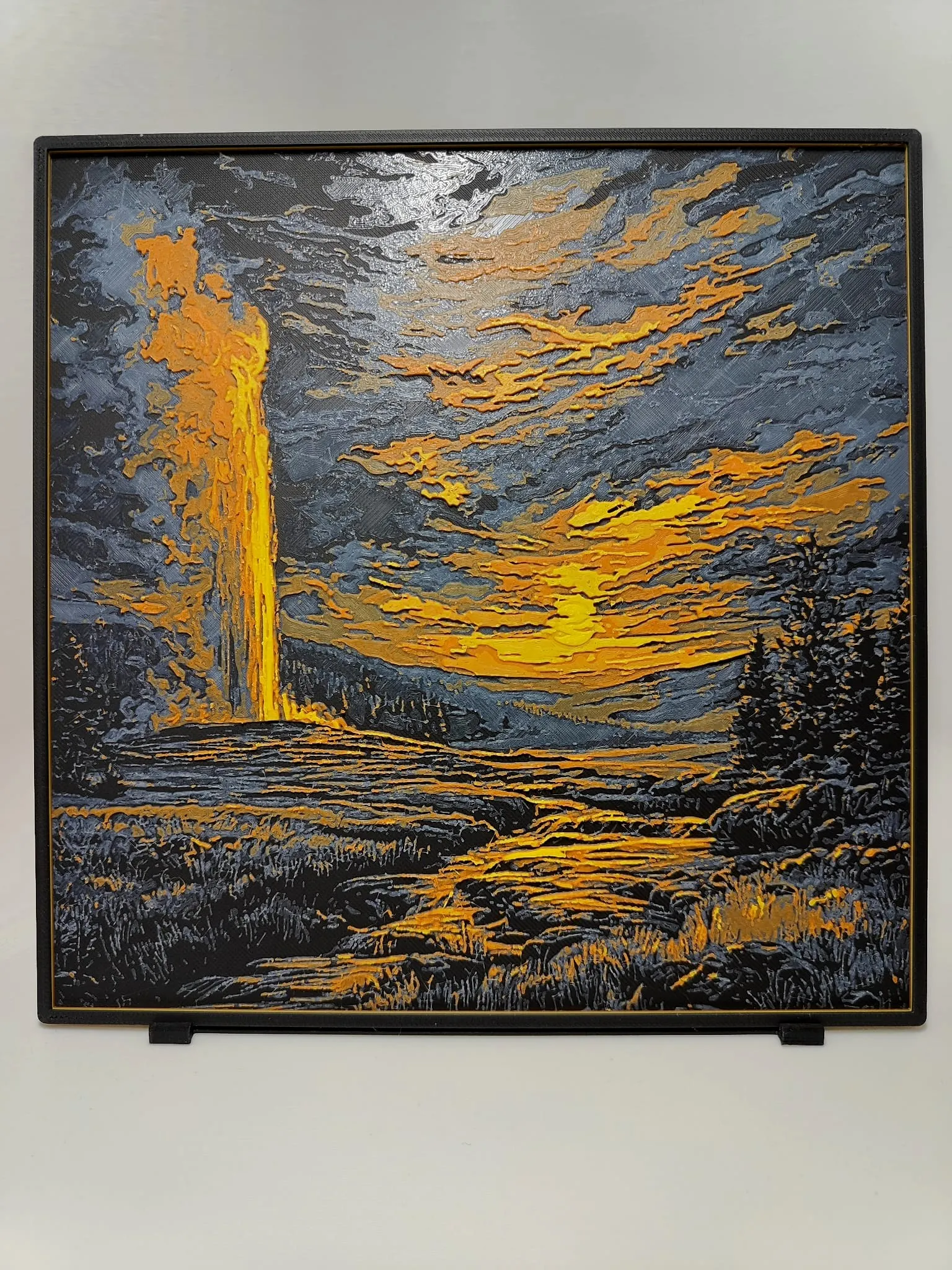 Old Faithful Sunset - Hueforge