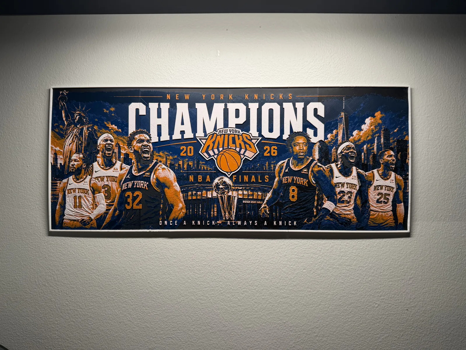 NY Knicks 2026 NBA Champions Multi Panel HueForge