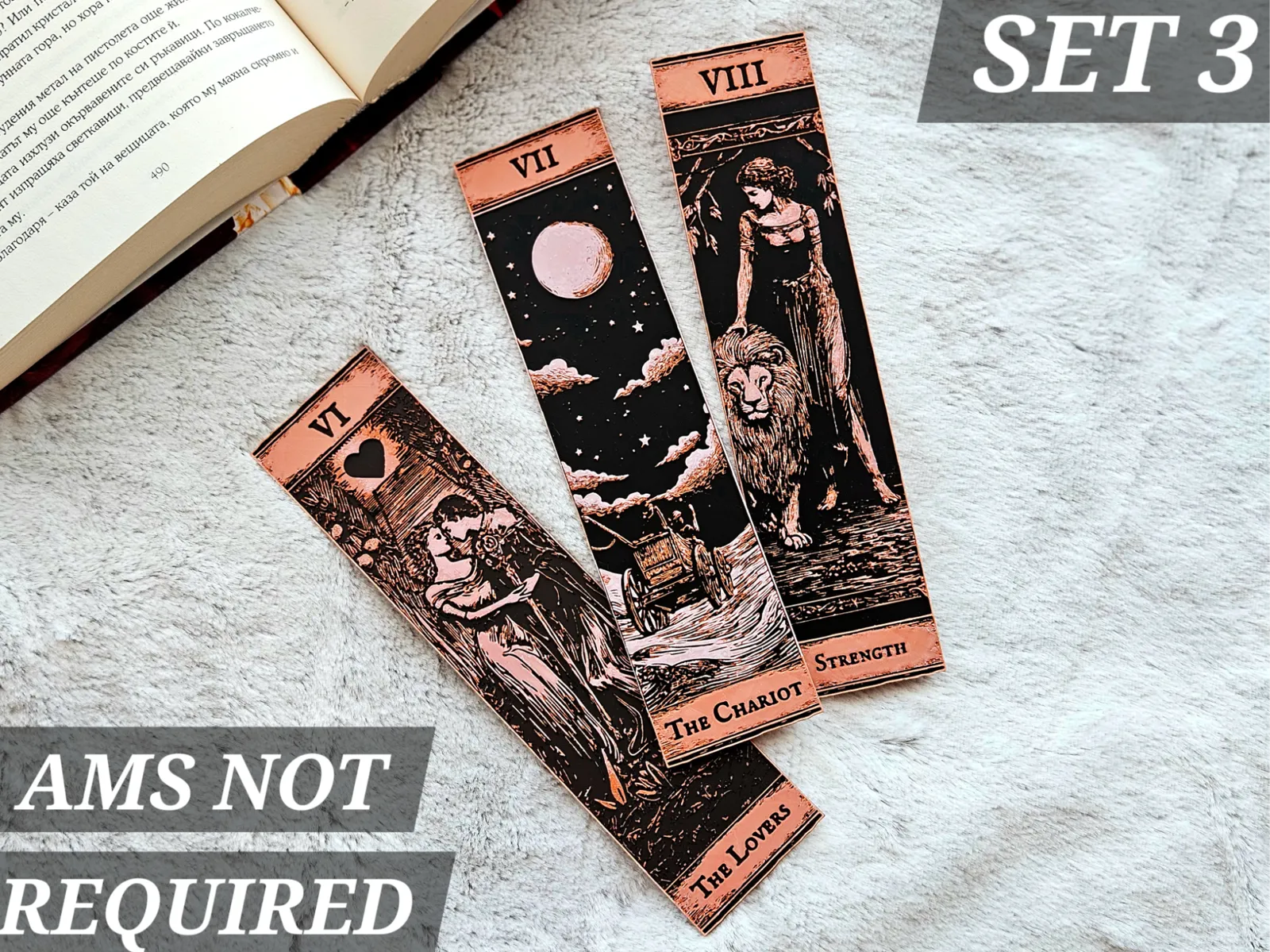 Tarot Bookmarks - (Set 3 Major Arcana)