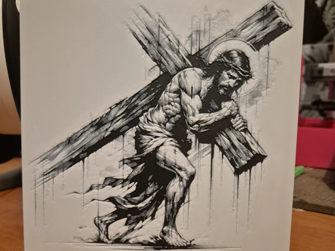 jesus with the cross hueforge
