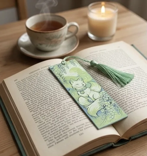 Kitsune Fox Bookmark – Ultra Thin 15x4.75cm