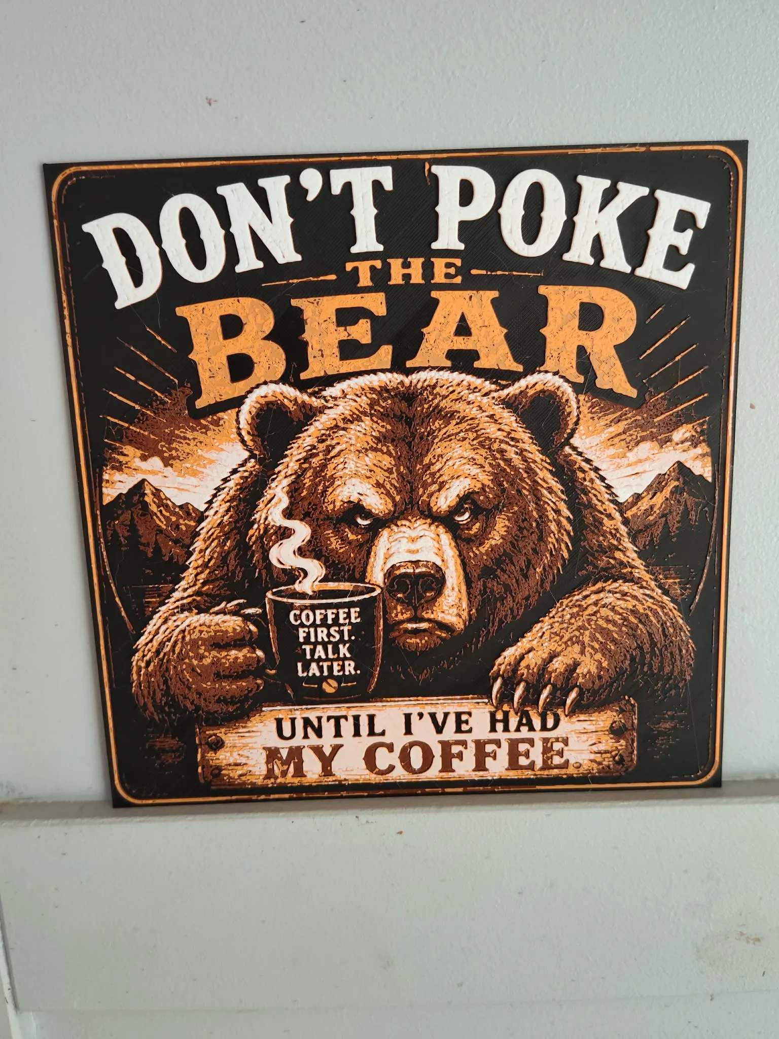 don't poke the bear hueforge coffee