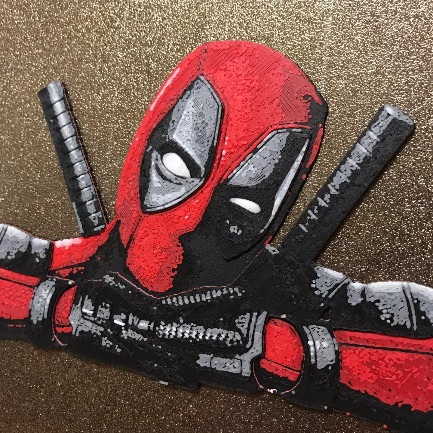 Deadpool HueForge- 4 color, No Background