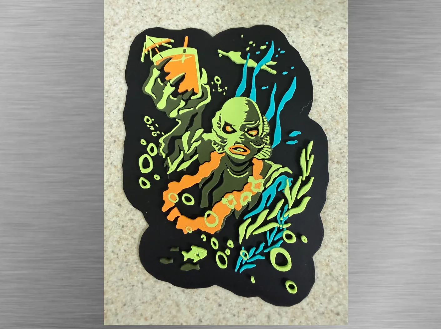 Tiki Art -Rum Creature Cutout