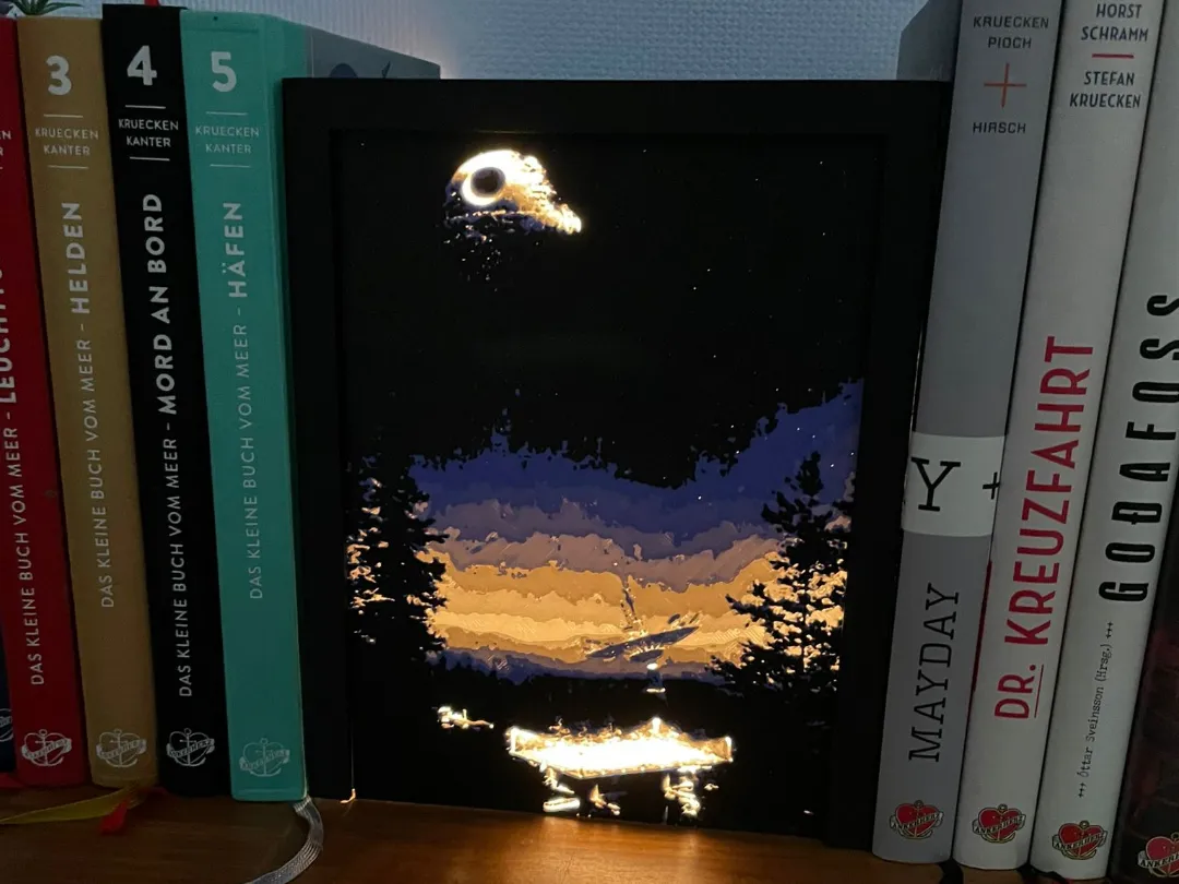 Star Wars Endor at Night - Book Nook Insert