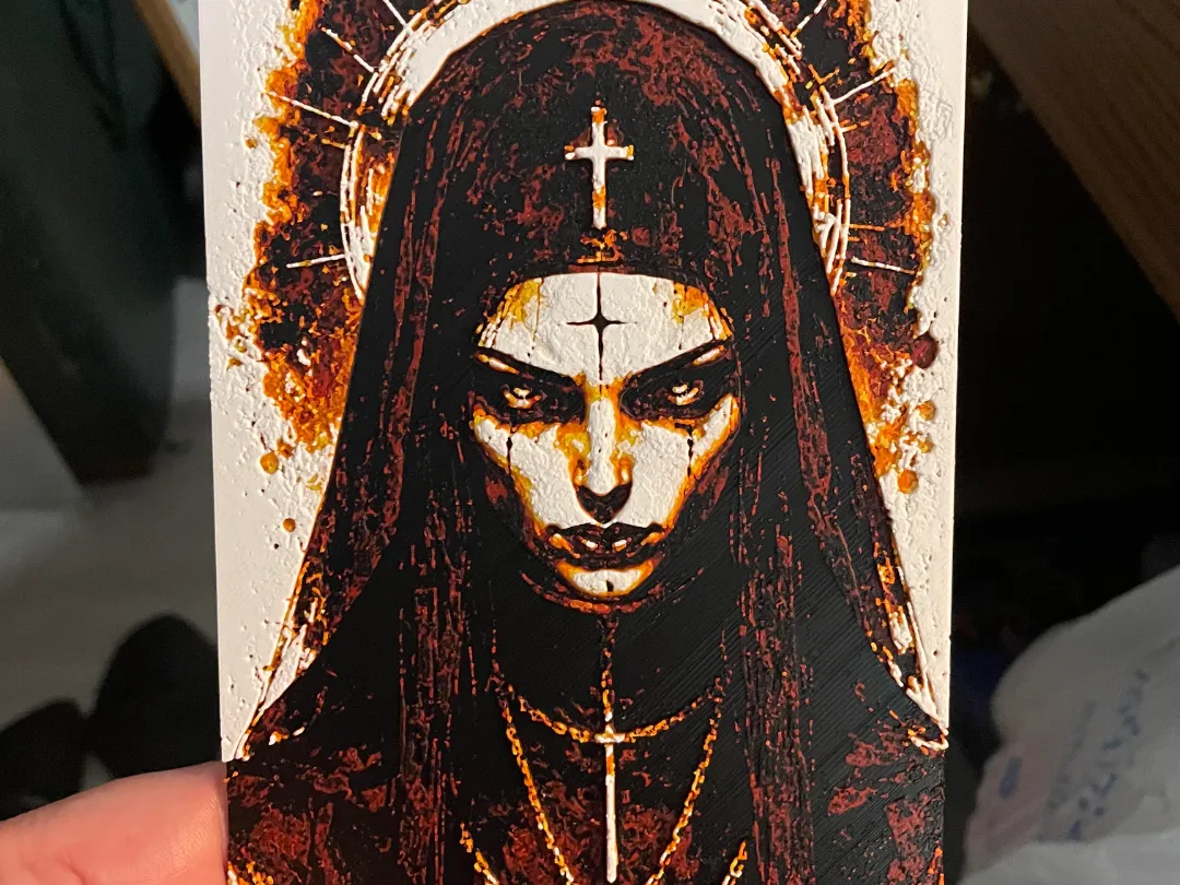 Scary Nun Colors Hueforge