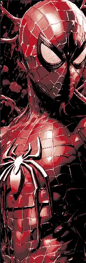 Set of 3 Fan Art Bookmarks - Marvel's Spiderman Portraits - Hueforge art