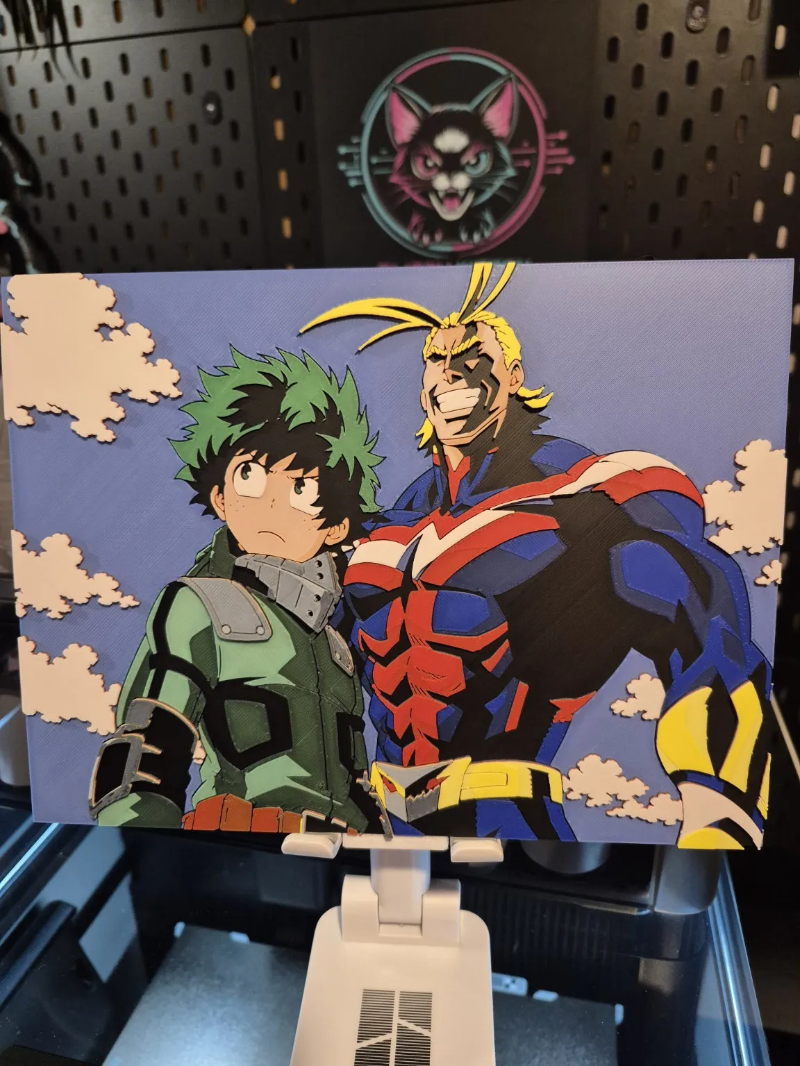 My Hero Academia - Deku and All Might MHA Hueforge