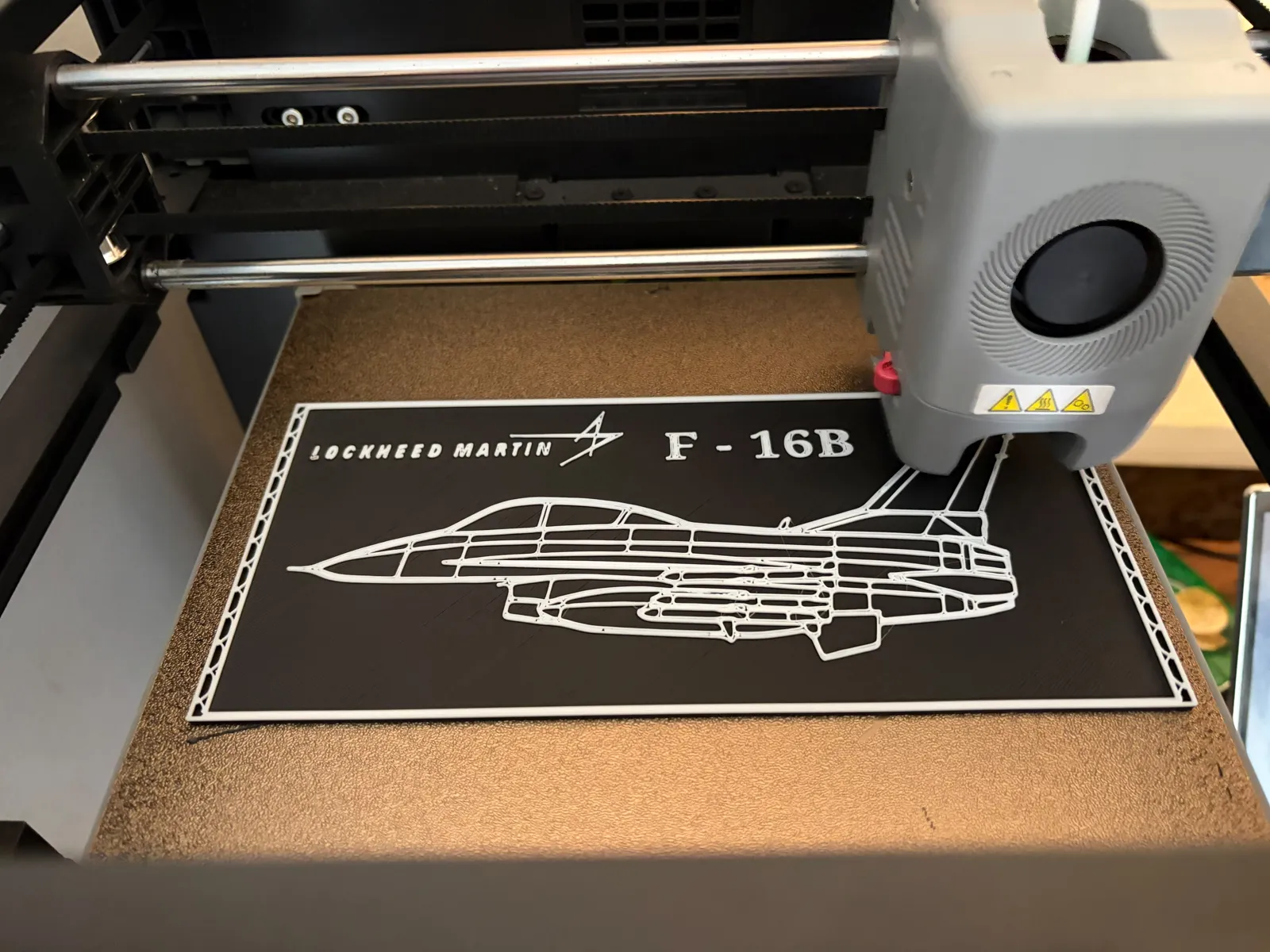 Lockheed mart F-16b Wall art in frame