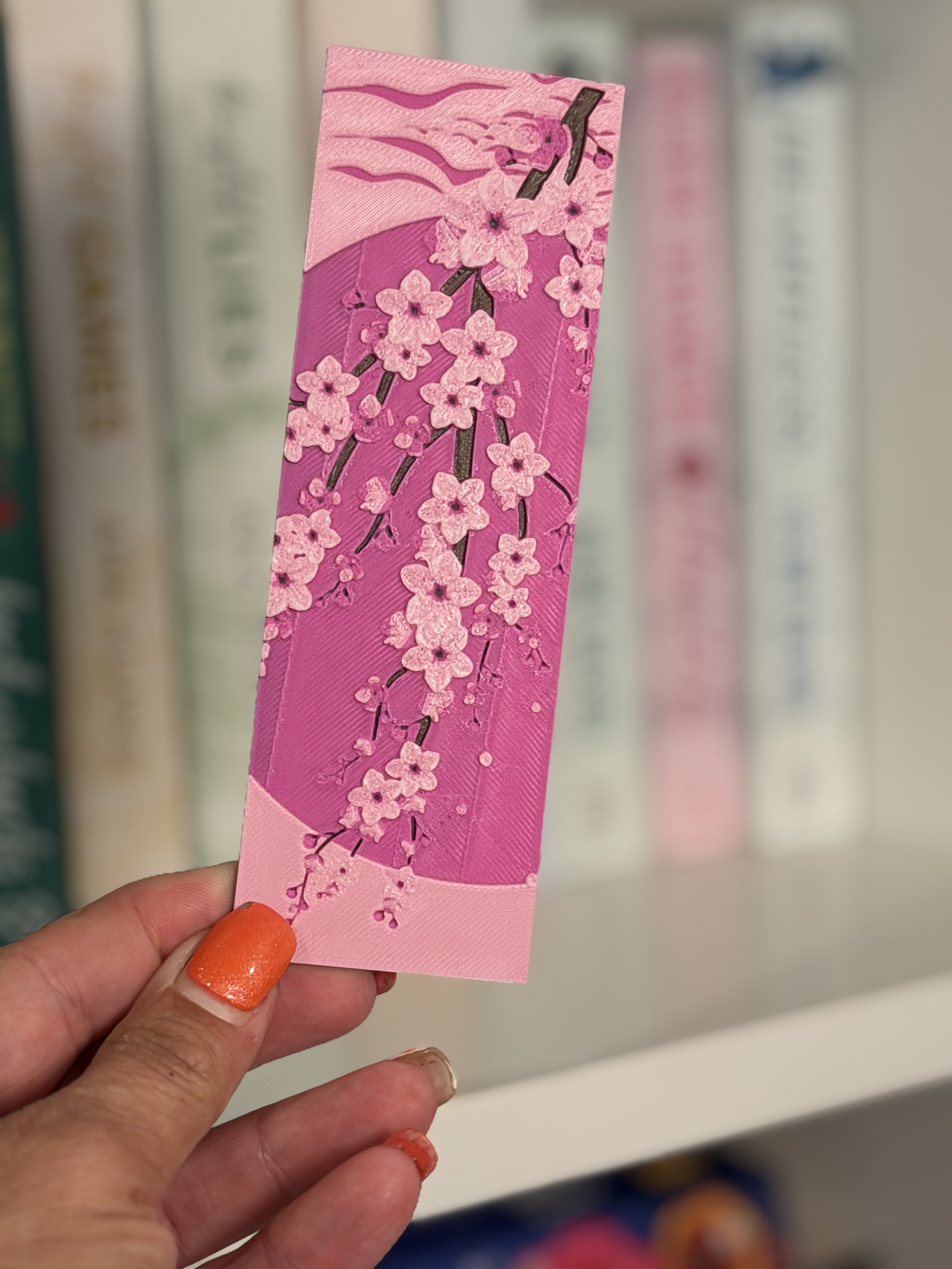 Cherry Blossom | HueForge Bookmark
