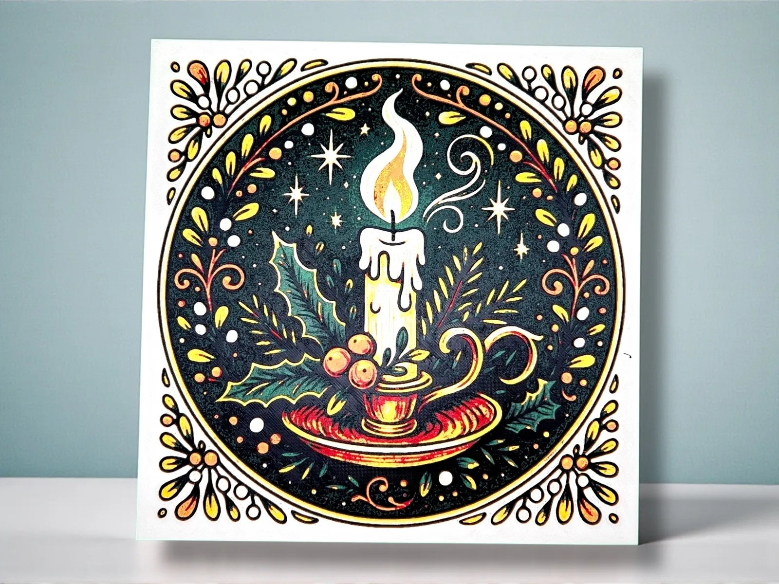 Christmas Candle #1 Hueforge