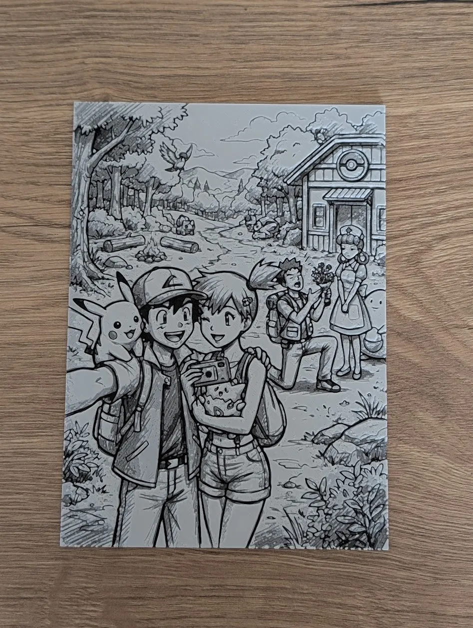 Kanto Journey Selfie Hueforge & Frame
