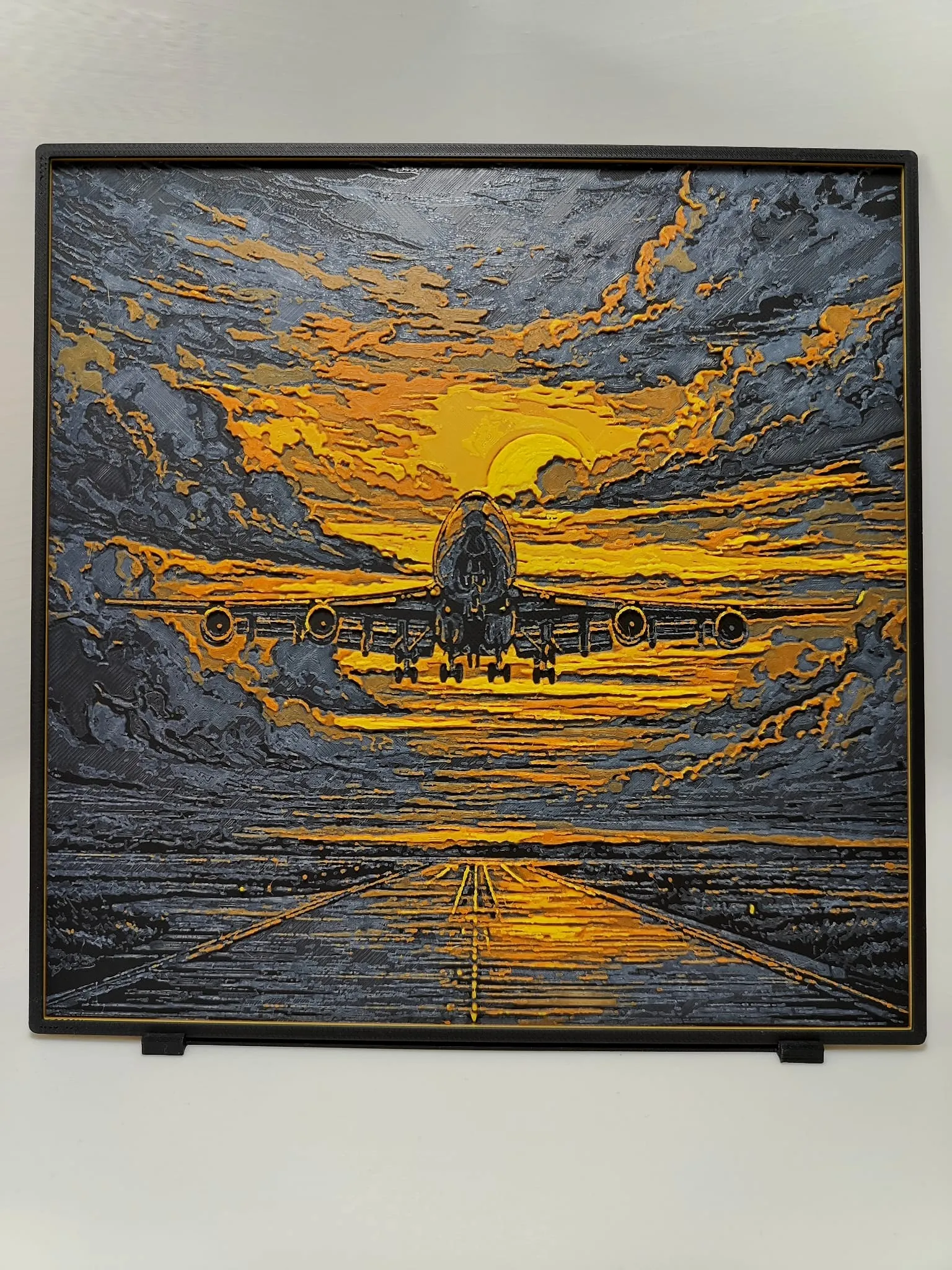 Boeing 747 Sunset - Hueforge