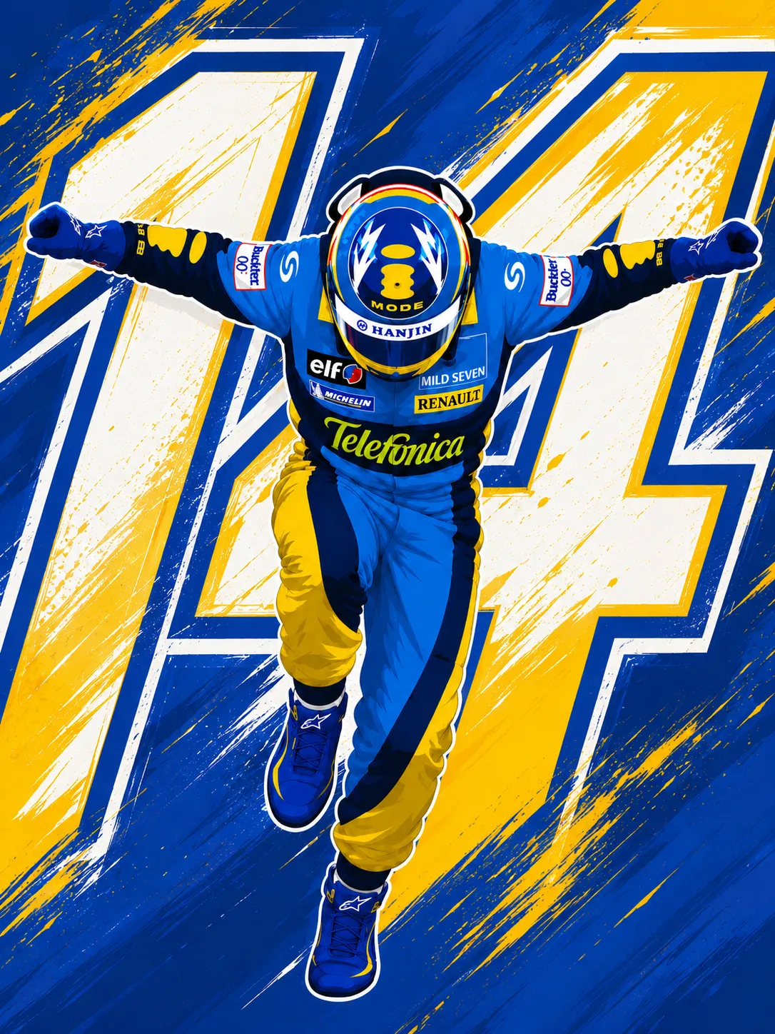 Puzzle Fernando Alonso 14 Renault F1 Formula 1