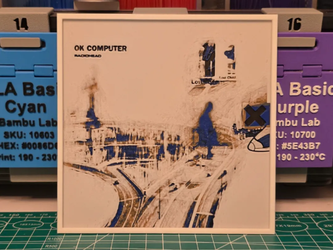 Radiohead "OK Computer" Album - Hueforge Art