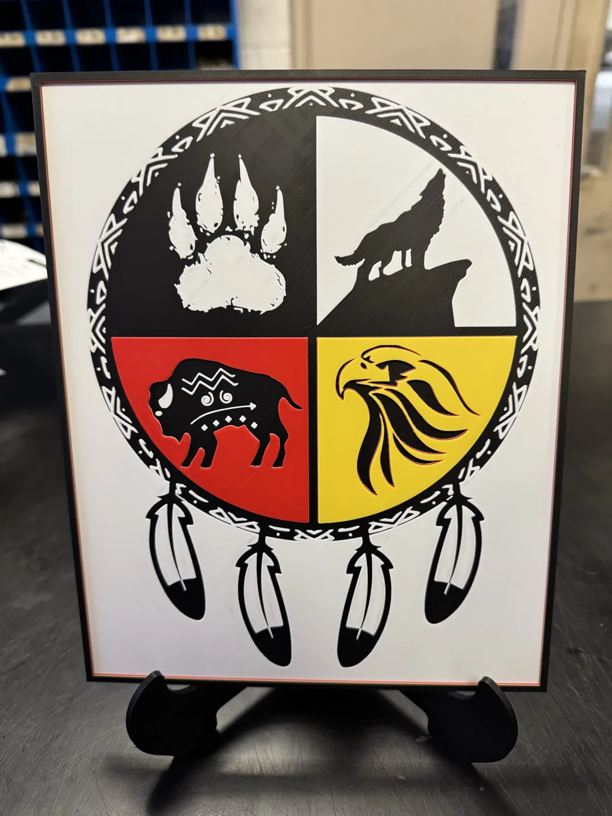 Native American Medicine Wheel Hueforge