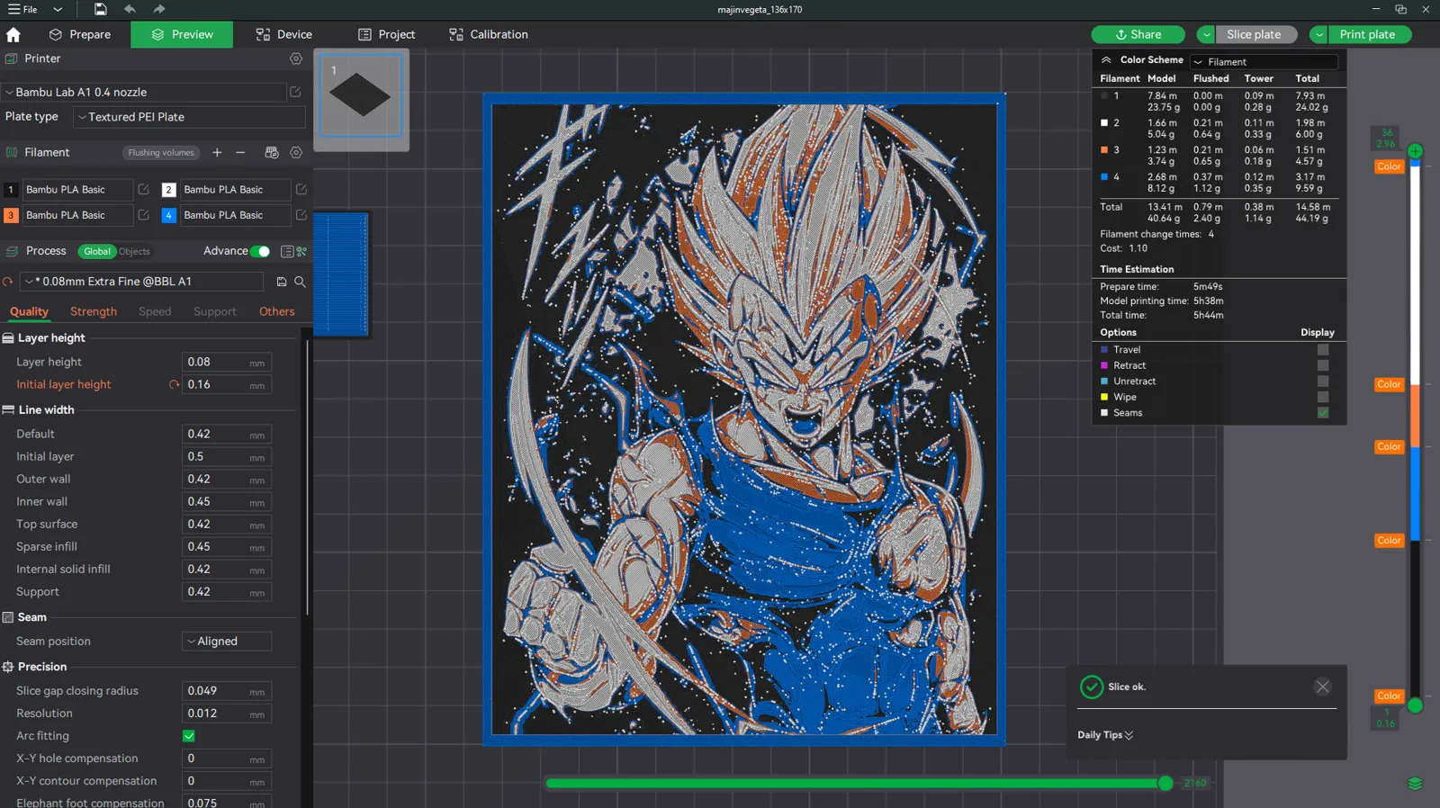 Majin Vegeta - HueForge