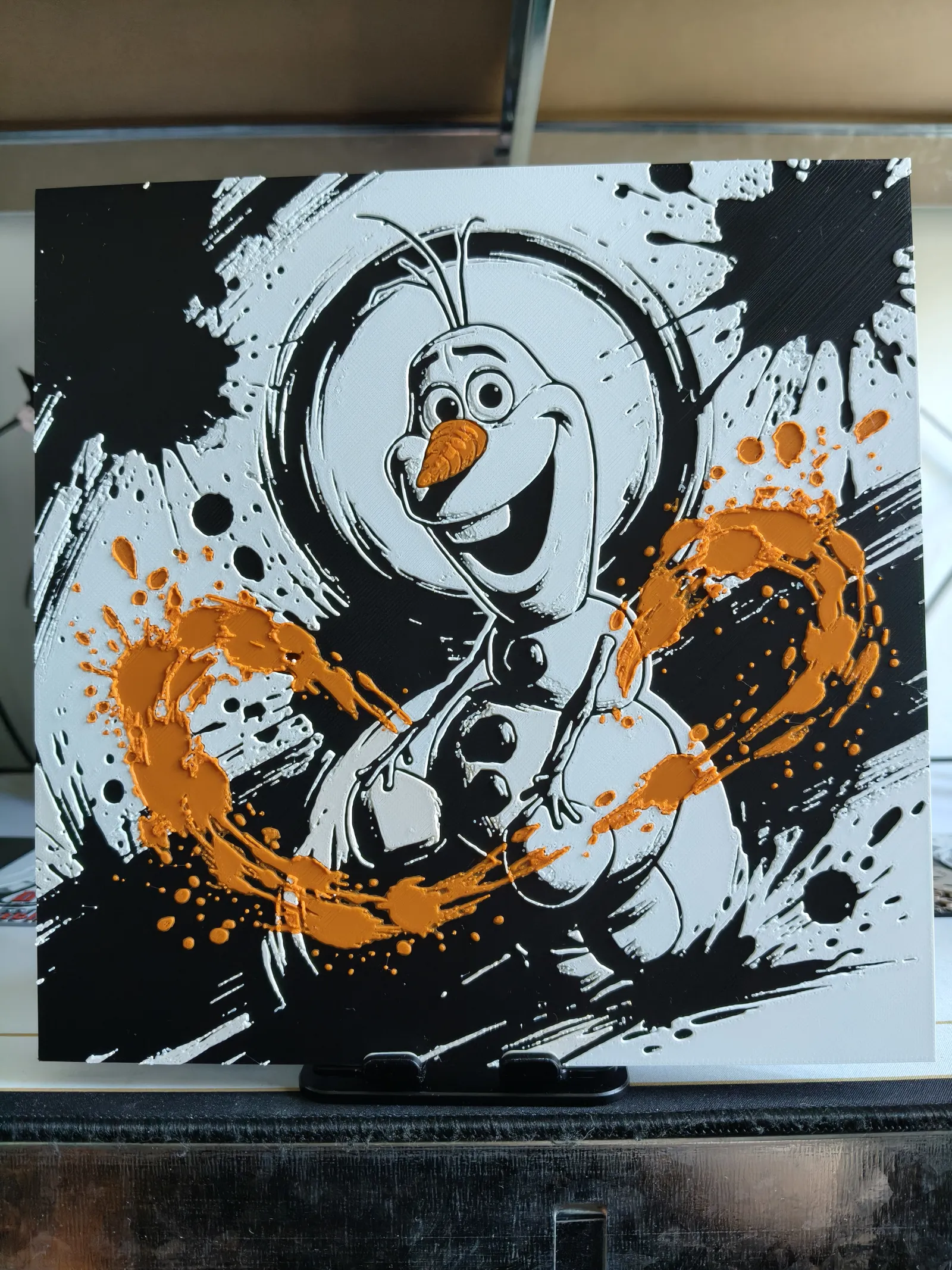 Olaf ColorPop | HueForge Wall Art