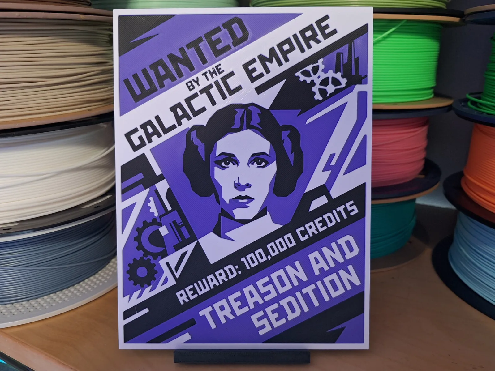 Princess Leia Wanted Poster - Hueforge